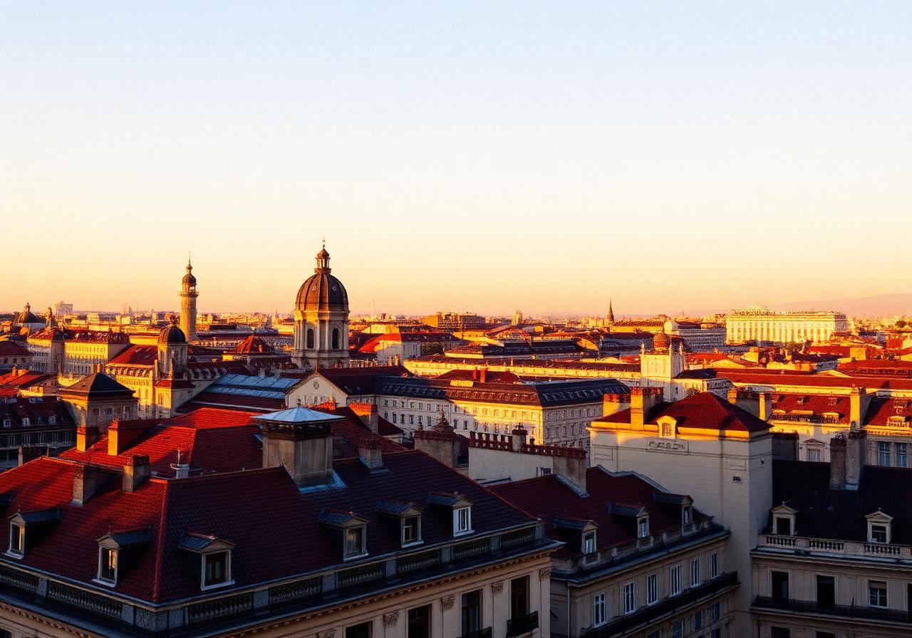 Madrid skyline duotone